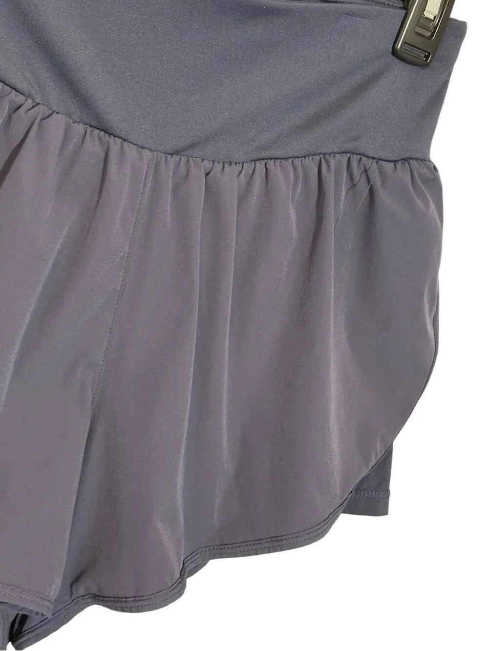 Cadmus 2 in 1 high rise athletic shorts in slate blue - M